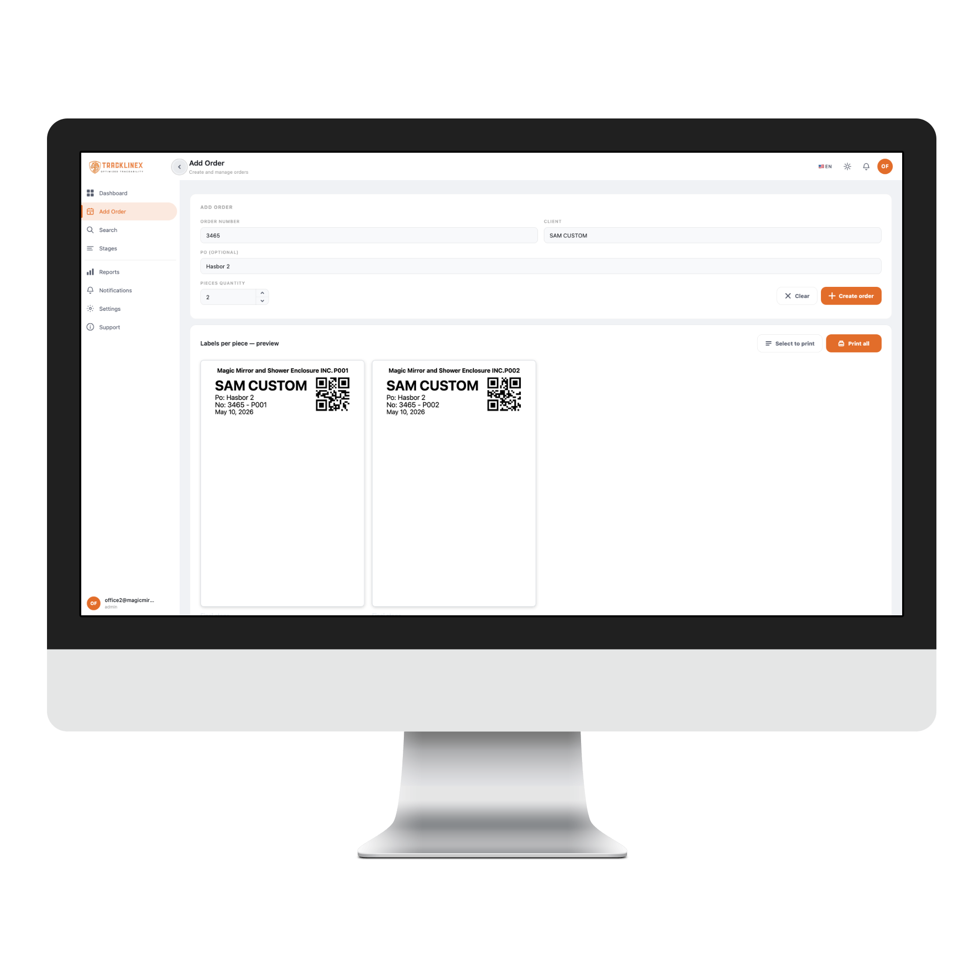 Smart labels preview